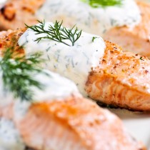 Cooked salmon